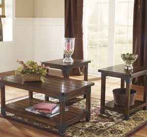 Murphy - Medium Brown - Occasional Table Set (Set of 3)