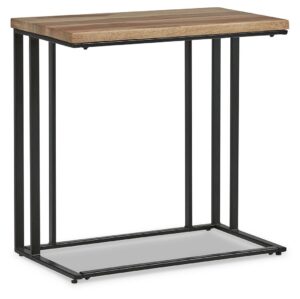 Bellwick - Natural / Black - Chair Side End Table