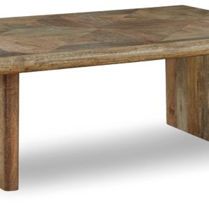 Lawland - Light Brown - Rectangular Cocktail Table