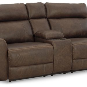Roman - Umber - Pwr Rec Loveseat/Con/Adj Hdrst