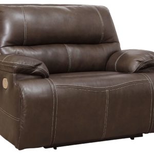 Ricmen - Walnut - Wide Seat Power Recliner