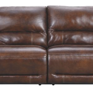 Catanzaro - Mahogany - 2 Seat Pwr Rec Sofa Adj Hdrest
