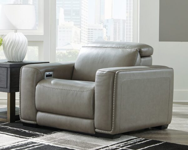 Correze - Gray - Left Arm Facing Power Recliner 2 Pc Sectional