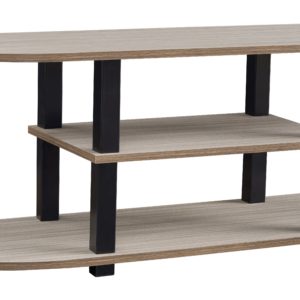 Bertmond - Light Brown / Black - TV Stand