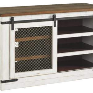 Wystfield - White / Brown - Medium TV Stand