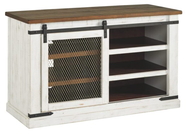Wystfield - White / Brown - Medium TV Stand