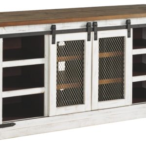 Wystfield - White / Brown - Large TV Stand