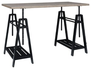 Irene - Light Brown - Adjustable Height Desk