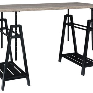 Irene - Light Brown - Adjustable Height Desk