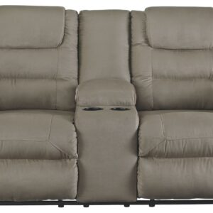 Mccade - Cobblestone - Dbl Rec Loveseat W/Console