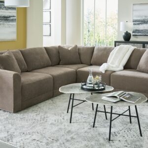 Raeanna - Storm - Corner Chairs 5 Pc Sectional