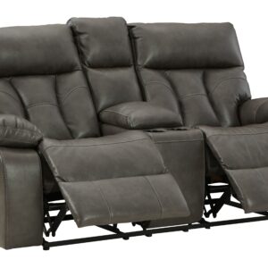 Willamen - Quarry - Dbl Rec Loveseat W/Console