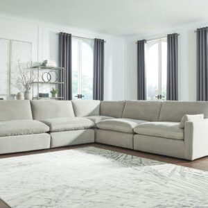 Sophie - Gray - Corner Chairs 5 Pc Sectional