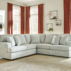 Playwrite - Gray - Corner Loveseat 3 Pc Sectional