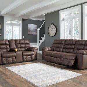 Derwin - Nut - 2 Pc. - Reclining Sofa, Loveseat