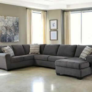Ambee - Slate - Right Arm Facing Corner Chaise 3 Pc Sectional
