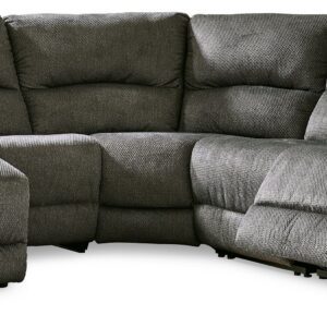 Benlocke - Flannel - 5-Piece Reclining Sectional With Laf Corner Chaise