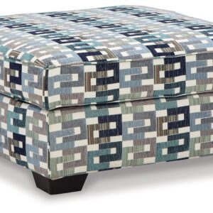 Valerano - Parchment - Ottoman With Storage