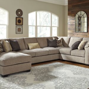 Pantomine - Driftwood - Left Arm Facing Chaise With Armless Sofa 4 Pc Sectional