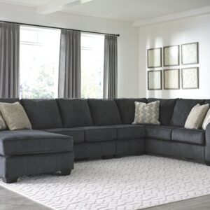 Eltmann - Slate - Left Arm Facing Corner Chaise With Sofa 4 Pc Sectional
