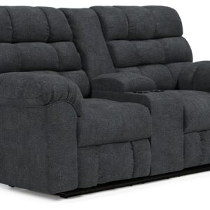 Wilhurst - Marine - Double Rec Loveseat W/Console