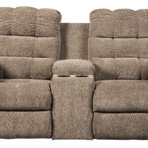 Workhorse - Cocoa - Dbl Rec Loveseat W/Console