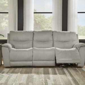 Next-gen Gaucho - Fossil - Pwr Rec Sofa With Adj Headrest