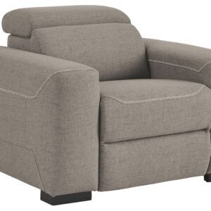 Mabton - Gray - Pwr Recliner/Adj Headrest