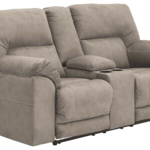 Cavalcade - Slate - Dbl Rec Loveseat W/Console