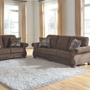 Miltonwood - Teak - 2 Pc. - Sofa, Loveseat