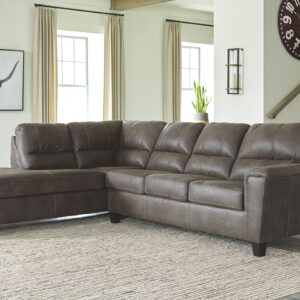Navi - Smoke - Left Arm Facing Corner Chaise 2 Pc Sectional