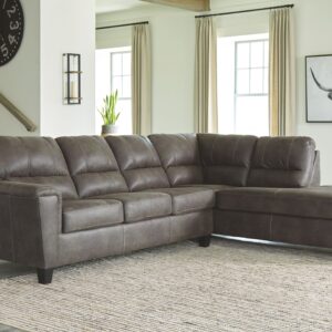 Navi - Smoke - Right Arm Facing Corner Chaise 2 Pc Sectional