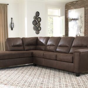 Navi - Chestnut - Left Arm Facing Corner Chaise 2 Pc Sectional