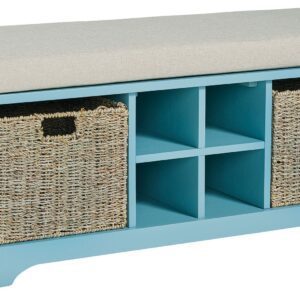Dowdy - Teal - Storage Bench