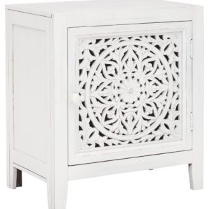 Fossil - White - Accent Cabinet