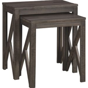 Emerdale - Gray - Accent Table Set (Set of 2)
