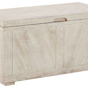 Ryker - Distressed White - Storage Trunk