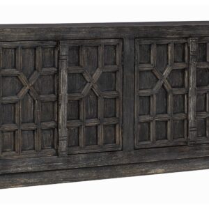 Roseworth - Distressed Black - Accent Cabinet