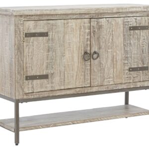 Laddford - Whitewash - Accent Cabinet - 2-shelves