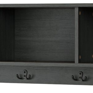 Mansi - Gray - Wall Shelf - 4-hooks