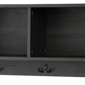 Mansi - Gray - Wall Shelf - 5-hooks