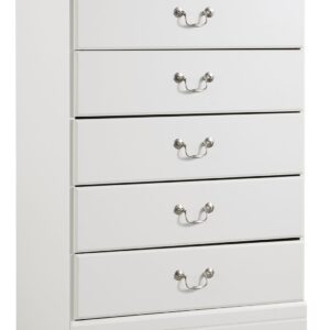 Anarasia - White - Five Drawer Chest