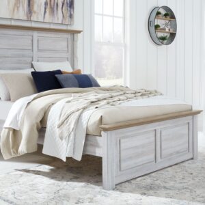 Haven Bay - Brown / Beige - Queen Panel Bed