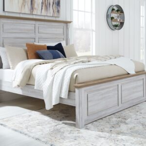 Haven Bay - Brown / Beige - King Panel Bed