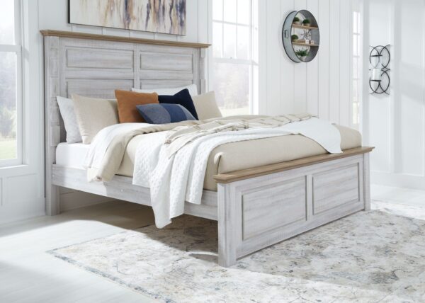 Haven Bay - Brown / Beige - King Panel Bed