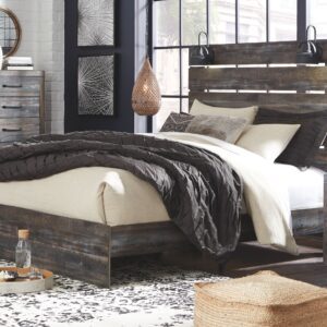 Drystan - Brown / Beige - Queen Panel Bed
