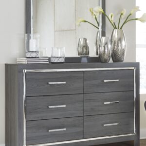 Lodanna - Gray - Dresser, Mirror