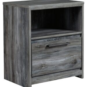 Baystorm - Gray - One Drawer Night Stand