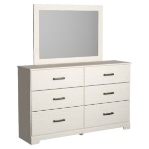 Stelsie - White - Dresser, Mirror