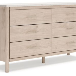 Cadmori - Two-tone - Six Drawer Dresser